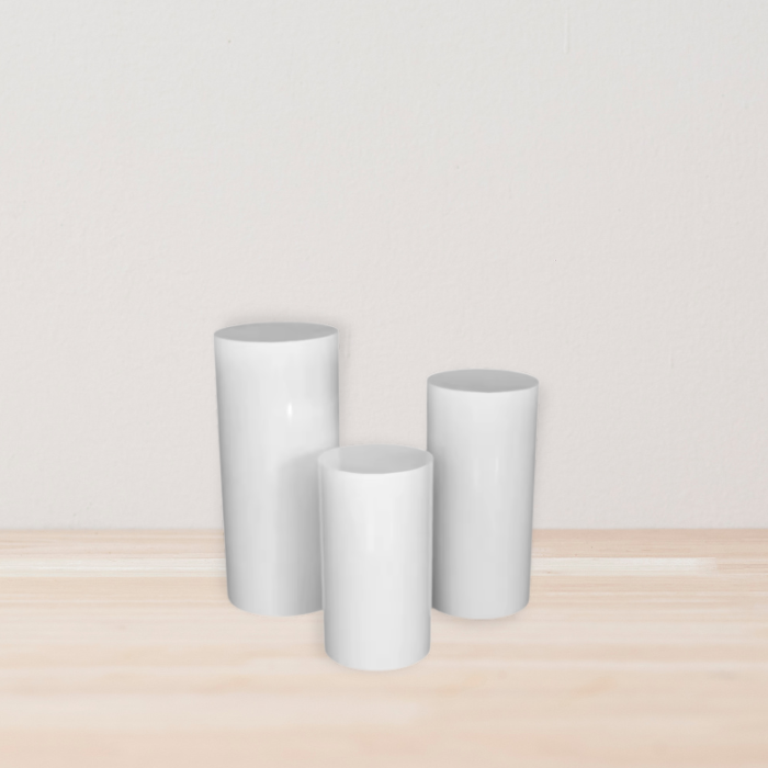 White Metal Plinths